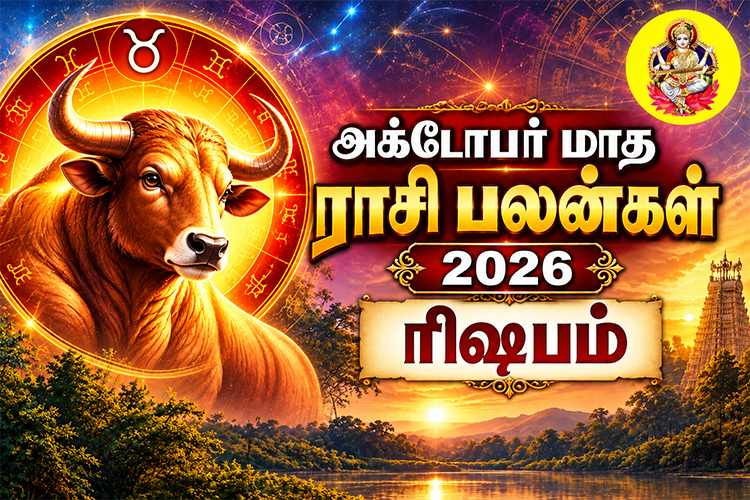 அக்டோபர் மாத ராசி பலன்கள் - 2026 - ரிஷபம்