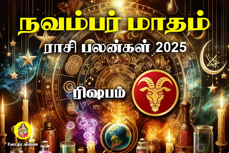 நவம்பர் மாதம் ராசி பலன்கள் 2025 - ரிஷபம்